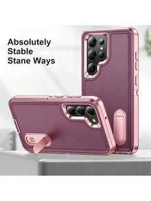 三合一防護 Galaxy S23 Ultra Galaxy S25 Ultra 標準版手機殼 - 淺灰紫 - 查看 4