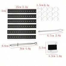 6pcs Adjustable Elastic Waist Cincher, Waist Extender Tool, Skirt Waist Shaper, Invisible Waist Tightener Strap For Jeans, Trousers, Skirts, Dresses - Multicolor - View 13