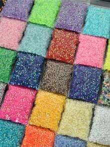 5000Pcs Bright Jelly AB Resin Rhinestones, Flat Back Multicolor Gems Bulk Pack, DIY Handmade Craft Supplies For Phone Case Cup Bottle Hat Fan Decoration - 4mm - View 8