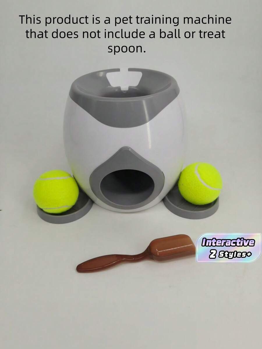 1PC Automatic Interactive Self Play Boredom Relief Training Exercise Fun Dog Toy With Ball Launcher And Treat Dispenser For Indoor Home Use Perfect For Active Pets - Multicolor - View 1