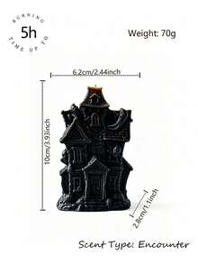 70g Ghost Castle/Ghost House Aroma Candle Halloween Dark Creative Atmosphere Ornament Horror Castle Styling Candle Niche Personalized Home Decoration Gift Ghost Festival Atmosphere Photography Props - Ghost Castle - View 9