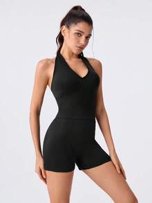 Loungeista Women's Seamless Abdomen Control Waist Cincher With Hip Lifting Shapewear Bodysuit Set - Black - View 4