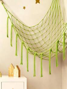 Tassel Stuffed Animal Storage Net Hammock Large Wall Hanging Plush Toy Organizer Mesh Bag Corner Stuffed Doll Holder Kids Bedroom Nursery Decor Toy Storage Accessory - View 9