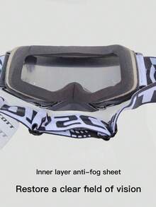 Pair Of Motorcycle Goggles, European Off-Road Driving Goggles, Snow Goggles, Protective Goggles For Downhill Skiing, One Piece - Multicolor - View 6