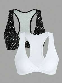 SHEIN Velisys 2PCS Women Sports Bras - Multicolor - View 2