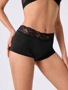 Loungeista 5pcs/Pack Women Lace Patchwork Seamless High Elasticity Cooling Briefs - Mixed color - View 5