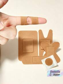1Set First Aid Bandages Assorted Sizes – Waterproof Wound Plasters With Fingertip Strips For Home Care, Travel, Outdoor Emergency Kit - View 1