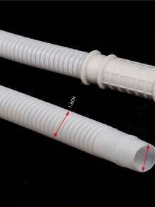 1pc Multi-Purpose Hose Kit, Air Conditioner Drain Pipe, Washing Machine Inlet Hose, Garden Watering Hose With Clamps, Durable Flexible PVC Tubing, Ideal For Home, Garden, Laundry, And HVAC Use - White - View 2