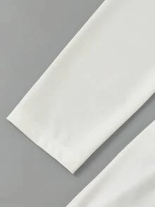 GlowEve Damenkleid mit quadratischem Ausschnitt, langen Ärmeln und Rüschensaum, elegant, romantisch, lässig, für Party, Tag, Herbst, Hochzeit, Off-White - Weiss - Übersicht 8