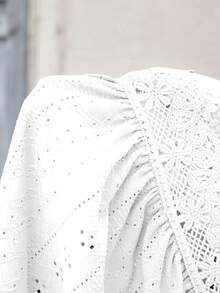 GentleRue Maternity Maternity Vacation Contrast Lace Embroidery Camisole - White - View 8