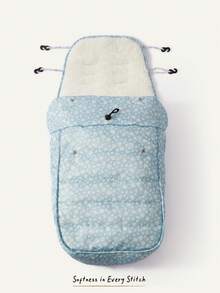 Cozy Pixies 1pc Ditsy Floral Thickened Warm Adjustable Stroller Cover For Baby Travel - Multicolor - View 3