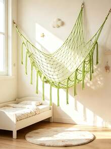 Tassel Stuffed Animal Storage Net Hammock Large Wall Hanging Plush Toy Organizer Mesh Bag Corner Stuffed Doll Holder Kids Bedroom Nursery Decor Toy Storage Accessory - View 5
