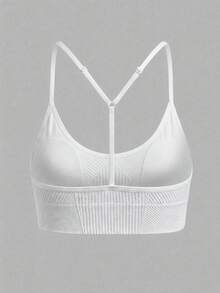 Sweetra Women's Solid Color Casual Versatile Daily Travel Sports T-Shirt - White - View 4