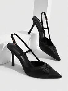 Black satin satin