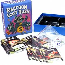 Raccoon Loot Rush 趣味浣熊尋寶收集卡牌遊戲，多人親子互動策略桌遊，便攜式節日生日禮物，適合家人朋友 - 彩色 - 查看 7