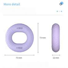 Grip Strength Ring - Dual Strength Professional Hand Strength Training Device - Arm Hand Strength And Hand Muscle Rehabilitation Training - Massage Silicone Grip Exerciser. - multicolor - View 7