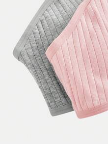 SHEIN Girlism Dozemod 青少年女孩簡約舒適加厚無肩帶內衣 2件組 - 彩色 - 查看 3