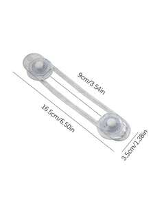 We Bare Bears X SHEIN 10PCS Transparent Soft Multi-Function Child Safety Lock - Clear - View 4