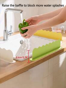 Pelindung Percikan Air Wastafel, Penghalang Meja Dapur Tahan Air, Tahan Lama, Anti Selip, Mudah Dibersihkan, Sempurna untuk Wastafel Dapur, Mencuci Sayuran, Mencuci Piring, Mencegah Percikan Air, Ideal untuk Rumah, Apartemen, dan Perlindungan Meja Dapur - View 9