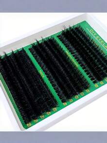 Fluffy 300Clusters Fake Eyelashes 60D/80D/100D Mix Length 10-16mm, 0.07mm Curly Volume Lashes Dramatic Daily Cosplay Makeup - D - View 2