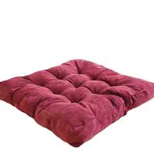 1 Buah Alas Kursi Corduroy Besar 55cm, Bantal Lantai Tatami, Warna Polos, Persegi, Tebal, Berlapis - Bantalan kursi tebal persegi - View 8