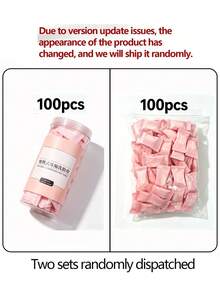 50pcs/100pcs,Soft Comfortable Disposable Compressed Towels - Perfect For Outdoor Camping Travel - Pink - View 5