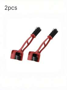 Bicycle Chain Cleaning Brush, Long Handle Bike Chain Washer Scrubber, Motorcycle Cycling Gear Crankset Cleaner Tool, Fits Road Mountain MTB Bike Maintenance - multicolor - View 4