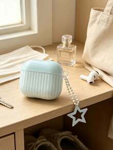1 Buah Casing Pro Bergaris Lucu – Kompatibel dengan Generasi 1/2/3/4, Pelindung Lembut yang Kompatibel dengan Earbud Apple, Desain Unik, Casing Tahan Guncangan, Hadiah untuk Wanita dan Anak Perempuan - MultiWarna - View 6