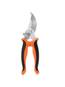 1 pieza Tijeras de podar de acero inoxidable, tijeras de jardín multifuncionales para usar al aire libre, fácil de transportar (amarillo, naranja, verde) - Multicolor - Ver 9