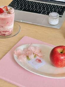 Teckwe 1 buah Talenan Bolak-balik Warna Pink, Piring Potong Makanan Mudah Dicuci, Papan Persiapan Dapur untuk Roti, Buah, dan Sayuran, Alat Rumah Tangga Multifungsi untuk Pembuatan Makanan Sehari-hari di Dapur - View 6