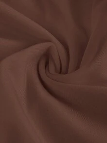 SHEIN Girlism 青少年女孩簡約舒適抓皺下擺抹胸式內衣 - 棕色 - 查看 5
