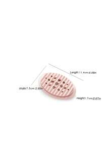 Bathroom Silicone Soap Dish With Drainage Tray, Soap Holder, Laundry Brush, Moisture-Proof Design - multicolor - View 3