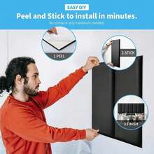 6pcs Thickened 3D Headboard Wall Panels, Tatami Frame Wallpaper, 50cm X 23cm, Peel And Stick, Easy Installation, Suitable For: Bedroom Living Room Anti-Collision Soft Wall Padding, Headboard Protection Pad - 6 Soft-pack - View 10