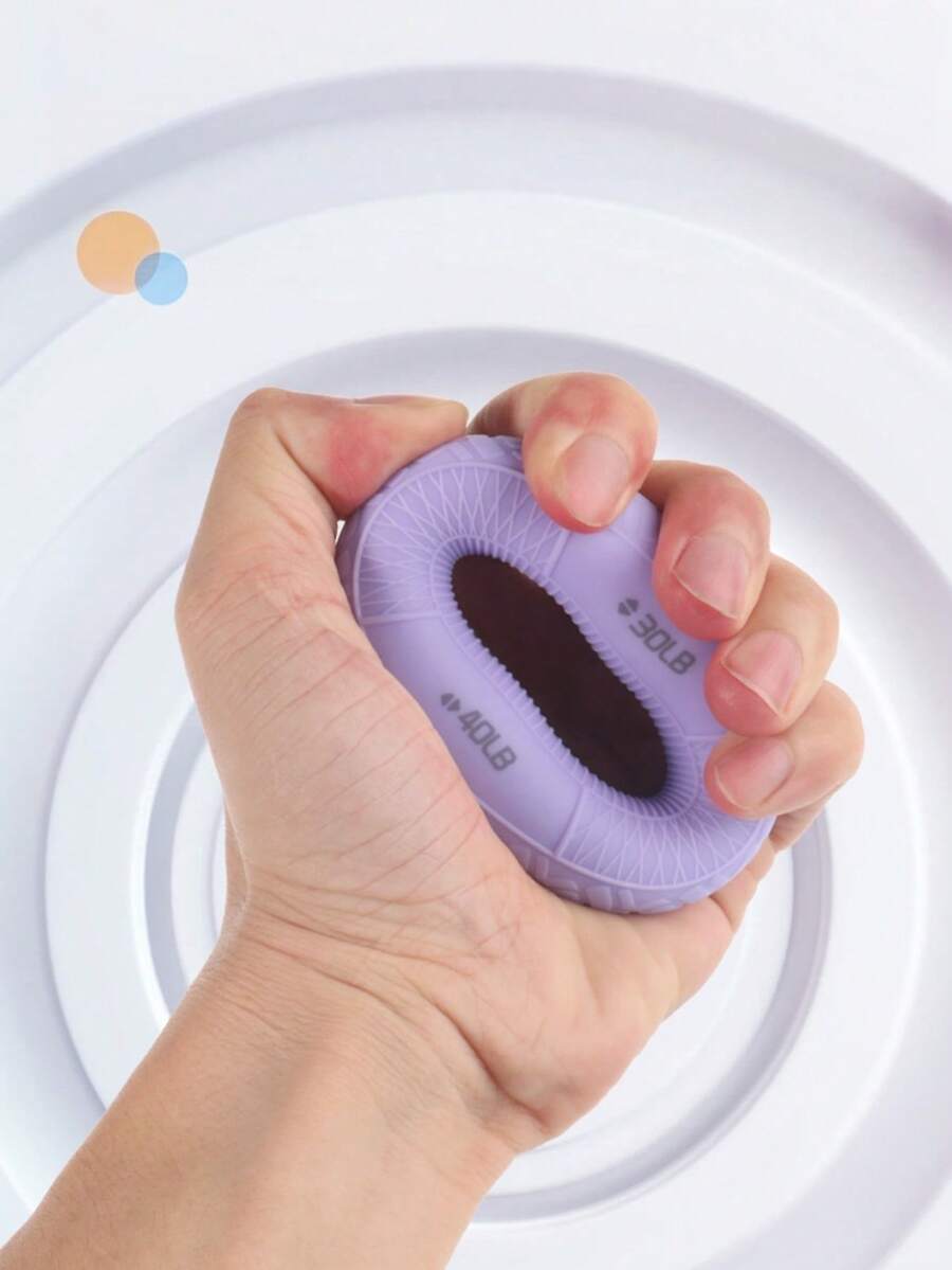 Grip Strength Ring - Dual Strength Professional Hand Strength Training Device - Arm Hand Strength And Hand Muscle Rehabilitation Training - Massage Silicone Grip Exerciser. - multicolor - View 1
