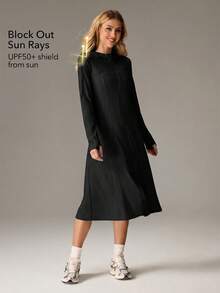 OutZeal Women Sun-Proof Jacket Daily Casual Long Length Extended Brim With Mask Outdoor Jacket Summer - Black - View 2