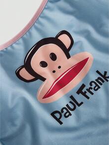 Chillnights Paul Frank X SHEIN Women's Blue Cartoon Print Top + Panties 2 Pieces Set - Blue - View 4