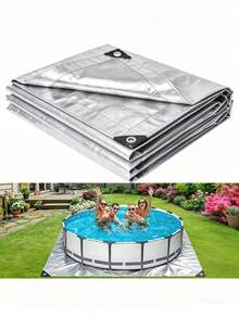 Bạt lót hồ bơi siêu bền, bạt chống thấm nước chống tia UV và chống rách, viền gia cường, đinh tán chống rỉ, phù hợp cho mái nhà, cắm trại, sân vườn, hồ bơi, thuyền và nhiều mục đích khác - Nhiều màu - Xem 11