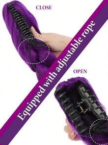 1PC Purple Woven Accessory, Suitable For Cosplay, Christmas Costumes, Role-Playing, Holiday Parties, New Year Celebrations, Anime, And Halloween Outfits. - multicolor - View 8
