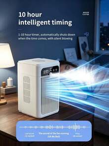 Mini Evaporative Cooler: Your Summer Cooling Pal. Large Tank Delivers 10-Hour Mist Cooling. 360° Cooling, Quiet Work With Smart Display. Type-C & Plug-In Powered, Portable & Compact For Indoor & Outdoor Use, Instant Cool Anytime. - L11 Evaporative Air Cooler - View 1
