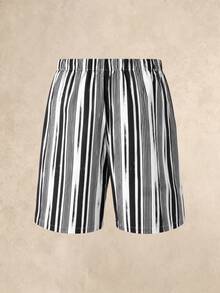 EverLounge Men's Casual Funny Cute Denim Patch Black And White Colorblock Cargo Pants Concert Swimming Winter - Multicolor - View 2