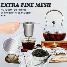 Stainless Steel Colander With Twisted Wire Ends, Tea Strainer, Tea-Making Accessories, Tea Strainer Colander For Tea Study - Multicolor - View 3