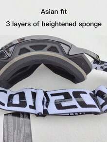 Pair Of Motorcycle Goggles, European Off-Road Driving Goggles, Snow Goggles, Protective Goggles For Downhill Skiing, One Piece - Multicolor - View 7