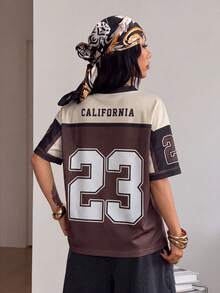 Coolane 女款春夏 Y2K 街頭風復古服飾 - 棕色 - 查看 2