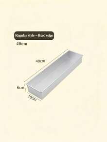 1 khuôn bánh hình chữ nhật bằng nhôm đa năng có vách ngăn tháo rời, dụng cụ nướng bánh cho Tiramisu, Cheesecake và Mousse - Nhiều màu - Xem 6