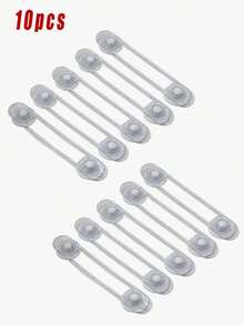We Bare Bears X SHEIN 10PCS Transparent Soft Multi-Function Child Safety Lock - Clear - View 8