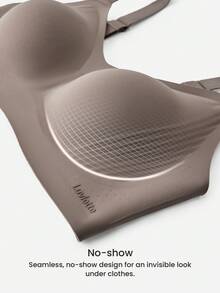 LUVLETTE Plus Earth Tone 無線全罩式無痕側撐休閒內衣 Bralette 運動運動內衣 不顯內衣痕 基礎款 SizeFreedom Bra - 棕色 - 查看 7