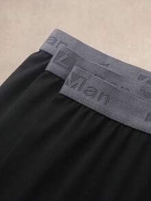 EverLounge Men's Minimalist Comfortable Boxer Briefs 3-Pack - Black - View 3