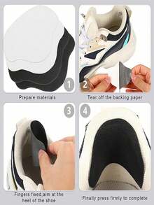 6pcs Self-Adhesive Shoe Wear Repair Patches For Sports Shoes - Shoe Care Accessories For Heel And Liner Repair - Anti-Wear, And Easy To Use Stickers For Long-Lasting Protection, Shoe, Spring Summer Picks, Brides Maid Gifts. - multicolor - View 5