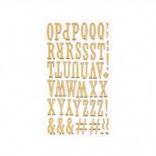 Brand New Creative 3D Gold Foil Letter Stickers, 3 Reusable Self-Adhesive Three-Dimensional Bubble Stickers, Including Uppercase And Lowercase Letters, Numbers 0-9, And Stars - Multicolor - View 6