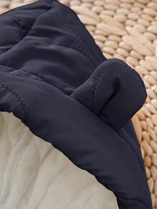 Cozy Pixies Baby Boy Cartoon Pattern Hooded Zip-Up Casual Versatile Winter Jumpsuit - Navy Blue - View 8